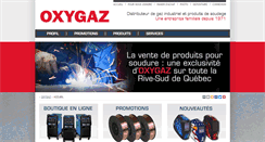 Desktop Screenshot of oxygaz.com